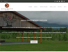 Tablet Screenshot of eaglehavenwinery.com